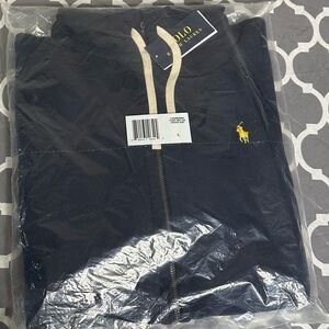 Polo Ralph Lauren Navy Jacket with Gold Logo